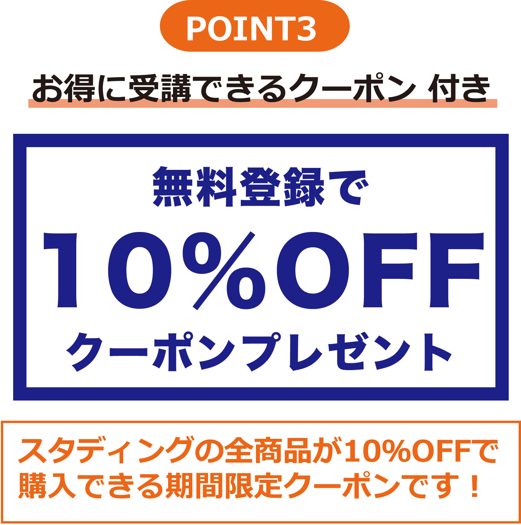 10%OFFクーポン