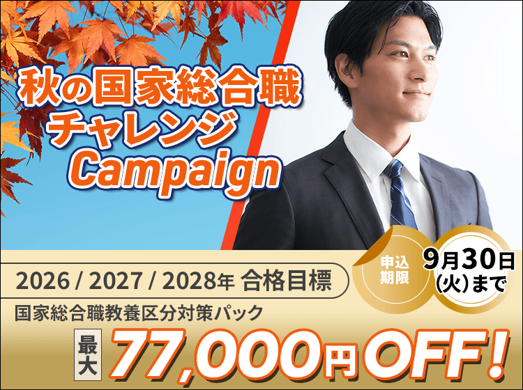 【9割未使用】2024年度 公務員合格講座 大卒程度公務員総合コース(教養のみ) 公務員講座 コース一覧