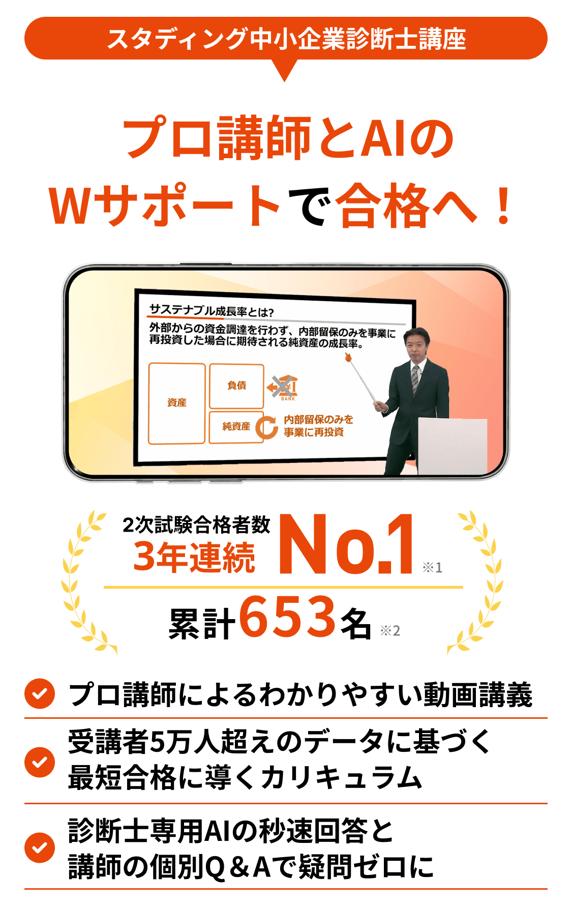 中小企業診断士講座 - スマホで学べる通信講座で資格を取得 【スタディ