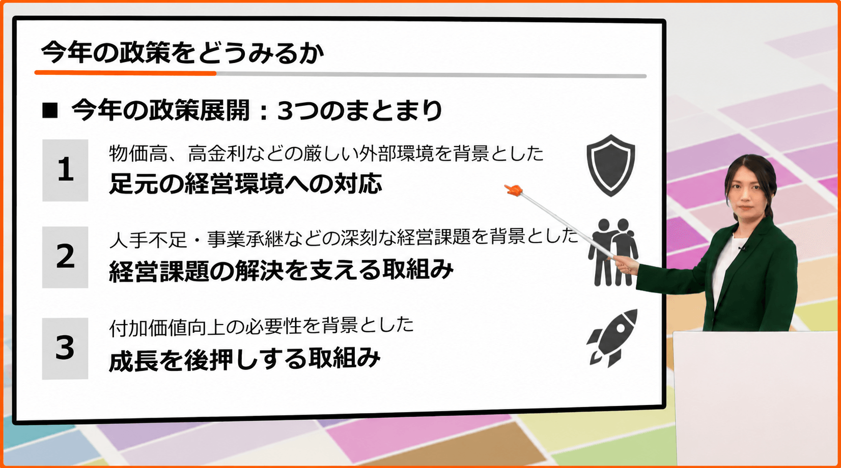 ビジュアル解説の画面
