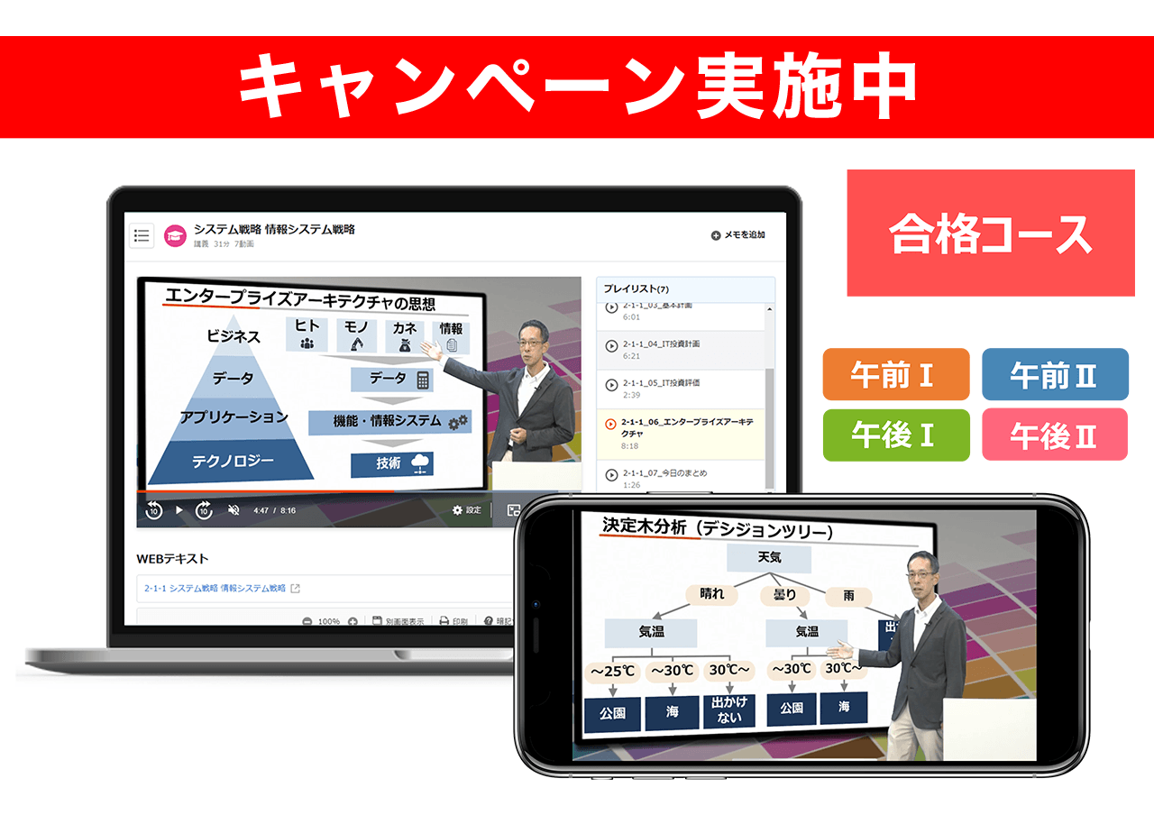 ITストラテジスト 合格コース【2026年合格目標】（7/31まで！夏の合格応援キャンペーン） 