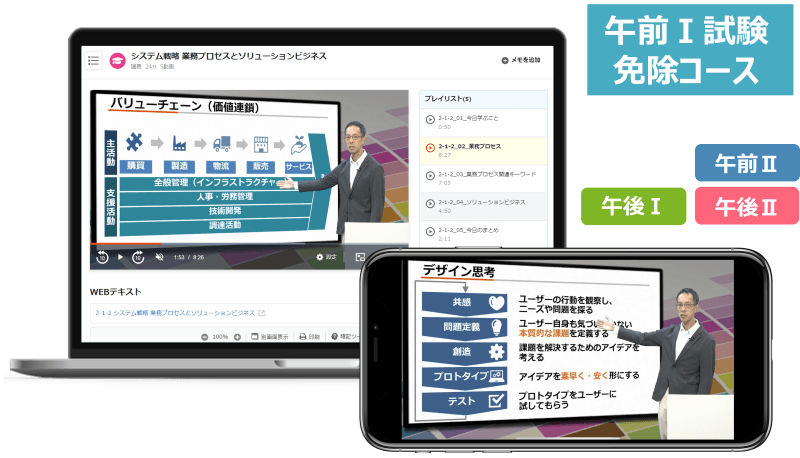ITストラテジスト 午前Ⅰ試験免除コース【2026年合格目標】