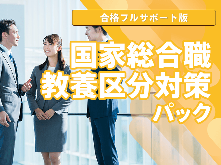 【合格フルサポート】国家総合職教養区分対策パック│公務員